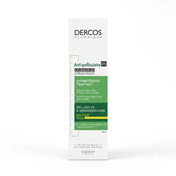 شامبو فيشي — Vichy Dercos Technique Anti-Dandruff DS Treatment Shampoo – Dry Hair — 200ml