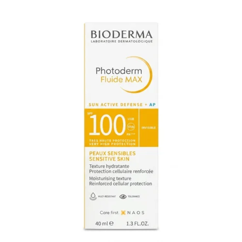 Gemini_Generated_Image_ (35) واقي شمس بايوديرما — Bioderma Photoderm Fluide MAX SPF100 Invisible — 40ml