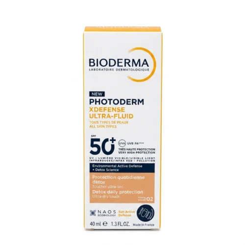 واقي شمس ملون بايوديرما — Bioderma Photoderm Xdefense Ultra-Fluid SPF50+ Shade 02 — 40ml