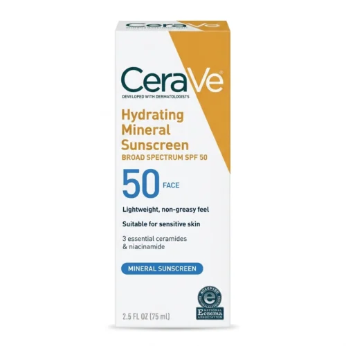 Gemini_Generated_Image_ (9) واقي شمس سيرافي — CeraVe Hydrating Mineral Sunscreen SPF50 Face — 75ml