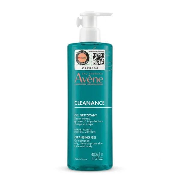 غسول وجه أفين — Avene Cleanance Cleansing Gel — 400ml