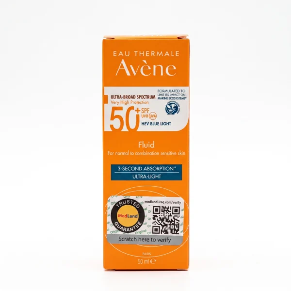 Gemini_Generated_Image_m1hikvm1hikvm1hi واقي شمس أفين — Avène Fluid SPF50+ Ultra-Broad Spectrum — 50ml