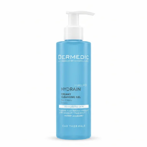 غسول وجه ديرميدك — DERMEDIC HYDRAIN HYALURO Creamy Cleansing Gel – Dehydrated Skin — 200ml