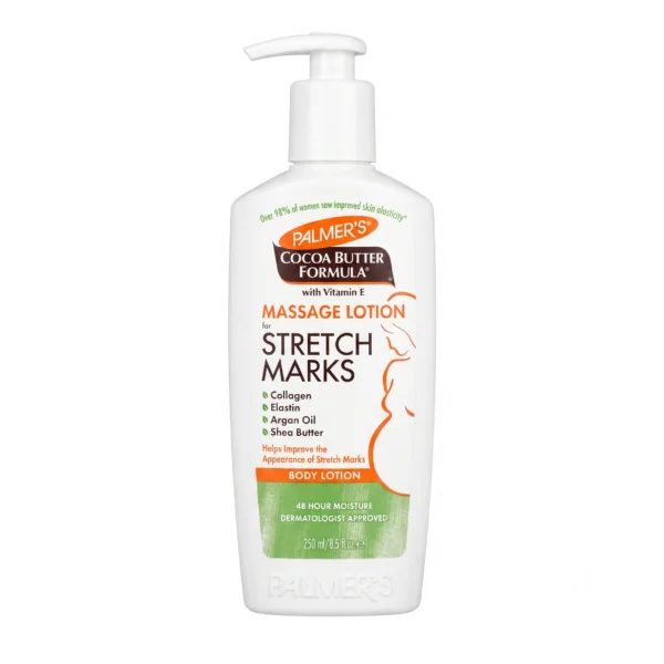 لوشن بالمرز لعلامات التمدد — Palmer's Cocoa Butter Formula Massage Lotion for Pregnancy Stretch Marks — 250ml لوشن بالمرز لعلامات التمدد — Palmer's Cocoa Butter Formula Massage Lotion for Pregnancy Stretch Marks — 250ml