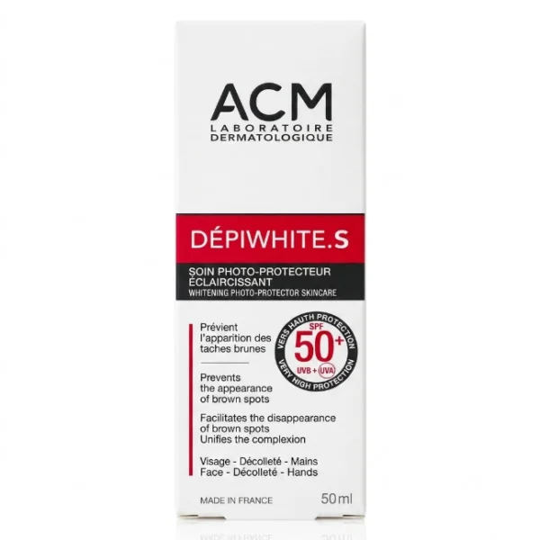 واقي شمس ديبي وايت إس للتصبغات — ACM Dépiwhite S SPF50+ — 50ml