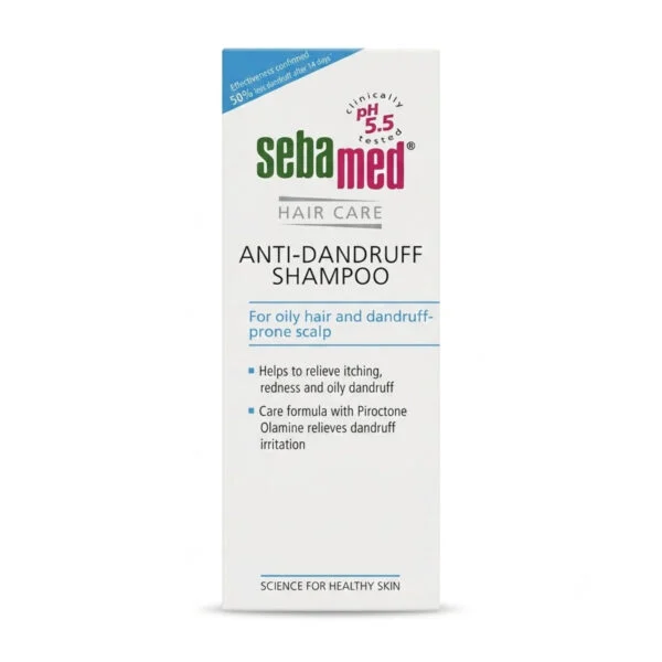 SANA-175 featured image شامبو سيباميد المضاد للقشرة للشعر الدهني — Sebamed Anti-Dandruff Shampoo — 200ml