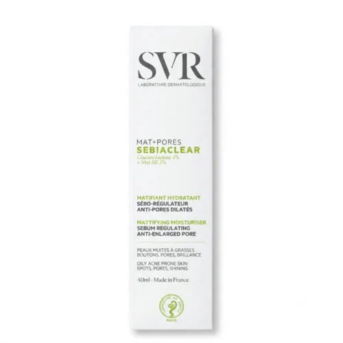 مرطب ماتيفاينغ SVR — SVR SEBIACLEAR Mat+Pores — 40ml مرطب ماتيفاينغ SVR — SVR SEBIACLEAR Mat+Pores — 40ml