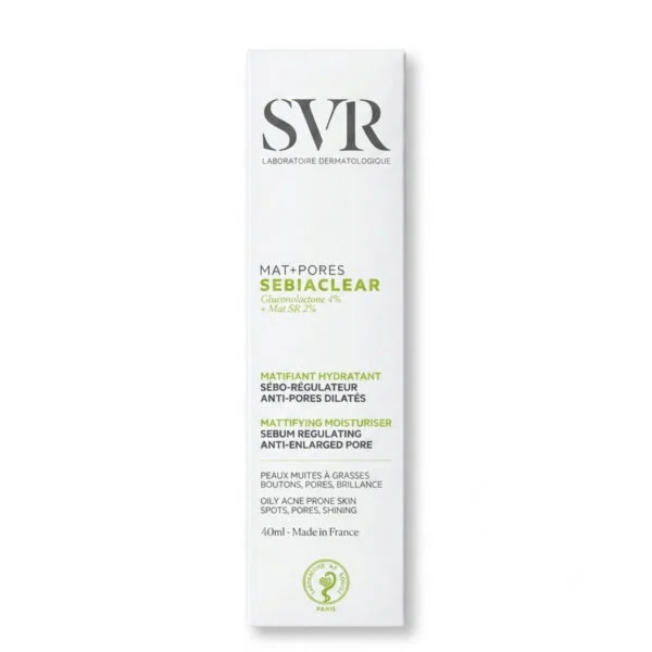 مرطب ماتيفاينغ SVR — SVR SEBIACLEAR Mat+Pores — 40ml مرطب ماتيفاينغ SVR — SVR SEBIACLEAR Mat+Pores — 40ml