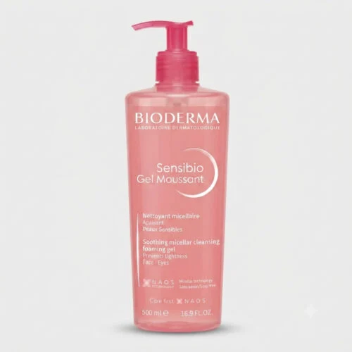 غسول بايوديرما للبشرة الحساسة — Bioderma Sensibio Gel Moussant — 500ml غسول بايوديرما للبشرة الحساسة — Bioderma Sensibio Gel Moussant — 500ml