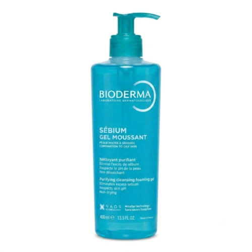 غسول بايوديرما للبشرة الدهنية — Bioderma Sébium Gel Moussant — 400ml غسول بايوديرما للبشرة الدهنية — Bioderma Sébium Gel Moussant — 400ml