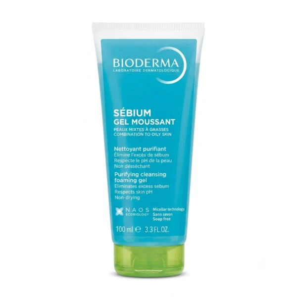 غسول بايوديرما للبشرة الدهنية — Bioderma Sébium Gel Moussant — 100ml غسول بايوديرما للبشرة الدهنية — Bioderma Sébium Gel Moussant — 100ml