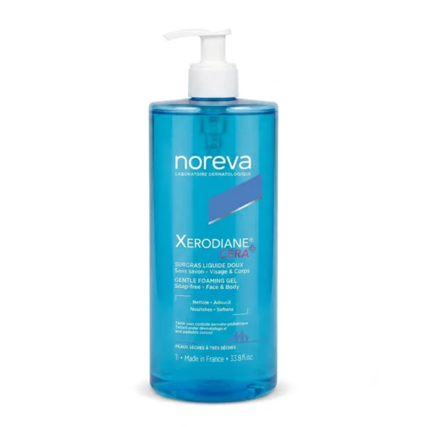 غسول وجه وجسم نوريفا — Noreva Xerodiane Cera+ Gentle Foaming Gel — 1L غسول وجه وجسم نوريفا — Noreva Xerodiane Cera+ Gentle Foaming Gel — 1L